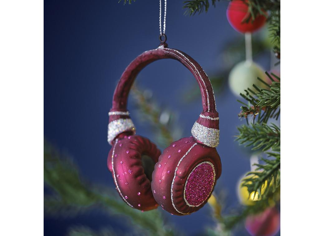 Merry & Bright Headphones Tree Decoration