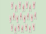 Baby Shower Mini Clothes Pegs 24pk Pink