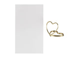 Modern Luxe Gold Metal Heart Place Card Holders 6pk
