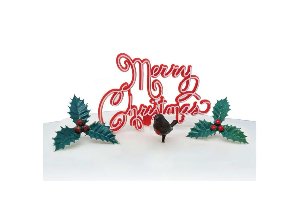 Nostalgic Yule Log Christmas Decorating Kit