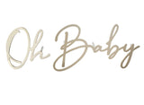 Gold Oh Baby Cake Decoration