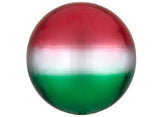 Ombre Orbz Balloon - Red & Green