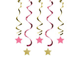 One Little Star Girl Hanging Swirl Decorations
