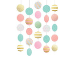 Pastel & Gold Hanging String Decorations