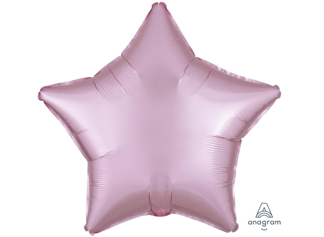 Star Shaped Foil Balloon - Satin Luxe Pastel Pink
