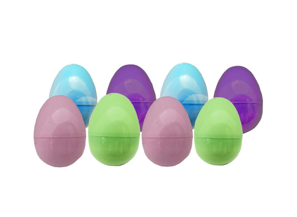 Plastic Fillable Eggs 8 pk
