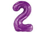 86cm Purple Number Balloon - 2
