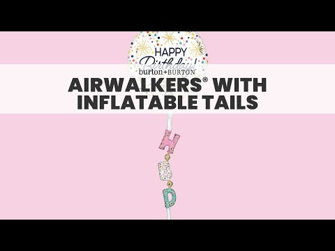 Congrats Airwalker Foil Balloon with Inflatable Tail
