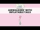 Congrats Airwalker Foil Balloon with Inflatable Tail