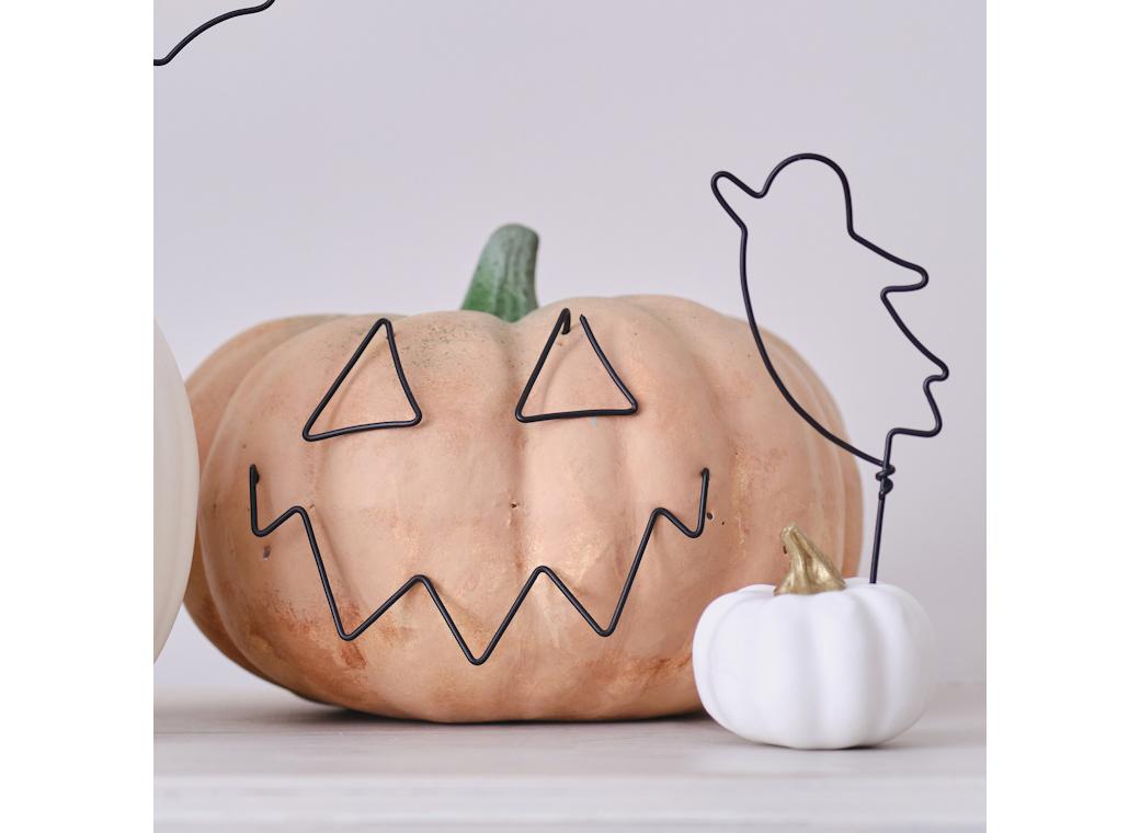 Pumpkin Spice Halloween Wire Decorations