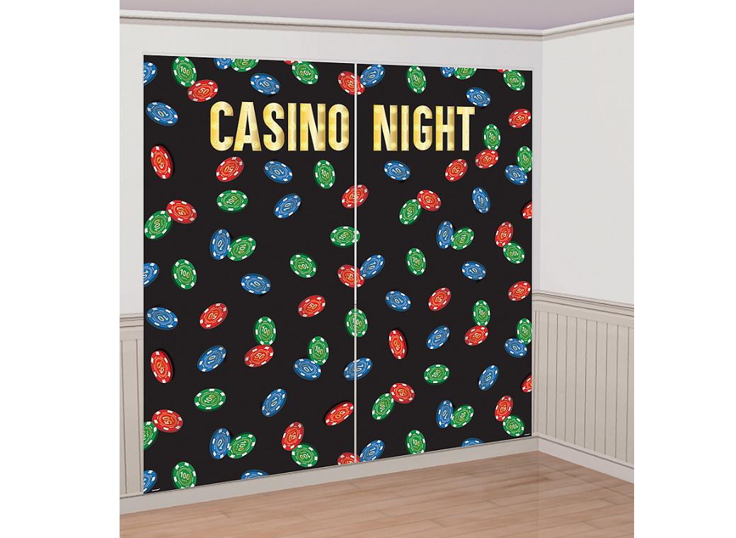 Roll The Dice Casino Scene Setter & Marquee Sign