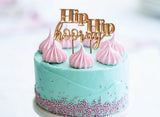 Rose Gold Plated Cake Topper - Hip Hip Hooray