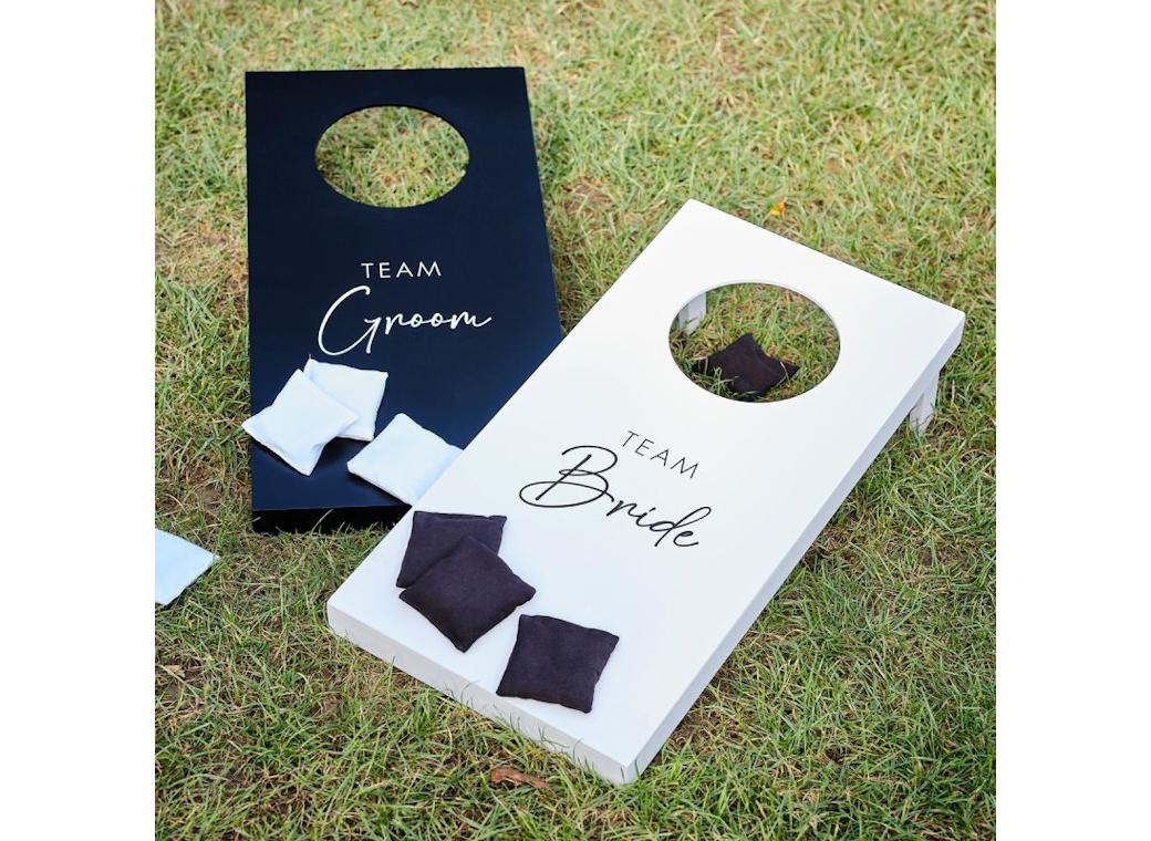 Rustic Romance Wedding Cornhole Game