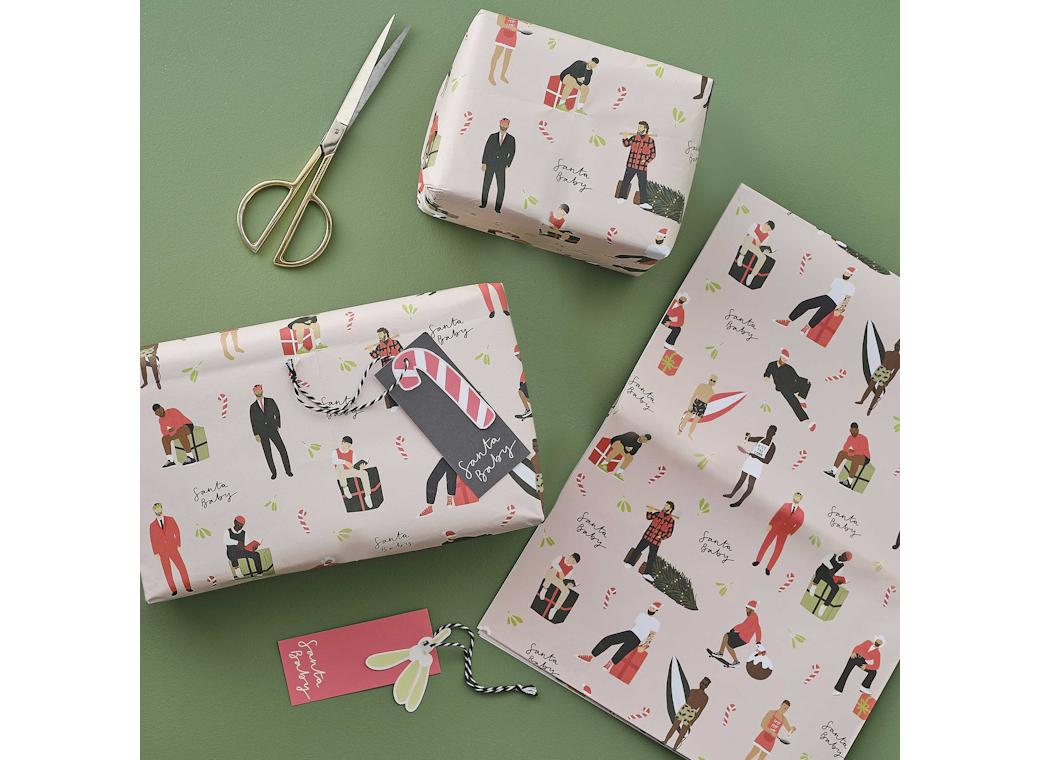 Santa Baby Christmas Gift Wrap & Tags