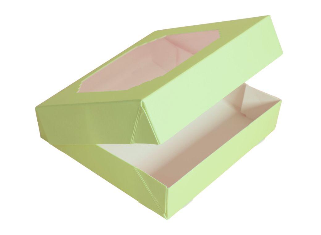 Scalloped Large Treat Box 5pk - Green