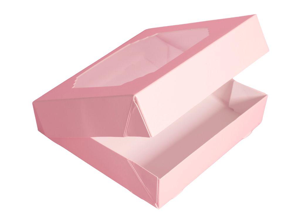 Scalloped Large Treat Box 5pk - Pink
