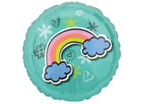 Selfie Celebration Rainbow Foil Balloon