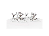 Silver Reindeer Cake Topper Picks 6pk