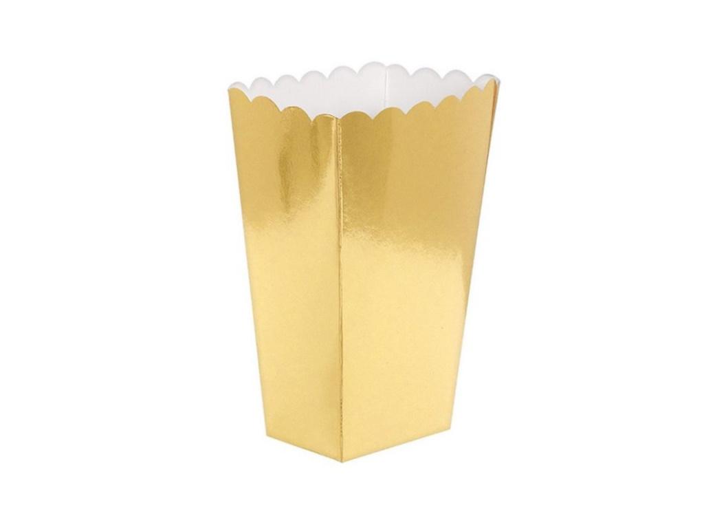 Treat Boxes Small 5pk - Gold Foil