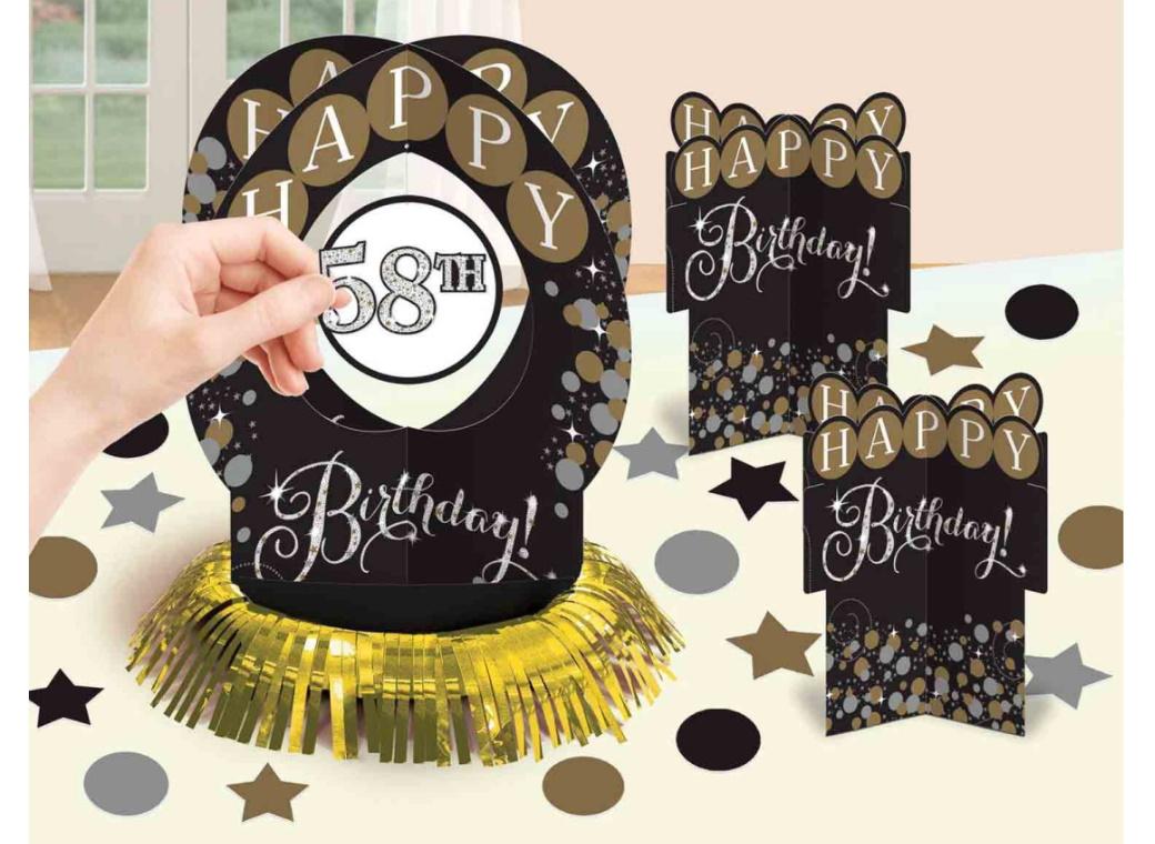 Sparkling Celebration Add Any Age Table Decorating Kit