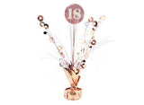 Rose Gold Age 18 Table Centrepiece Spray