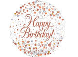 Sparkling Fizz Happy Birthday Foil Balloon