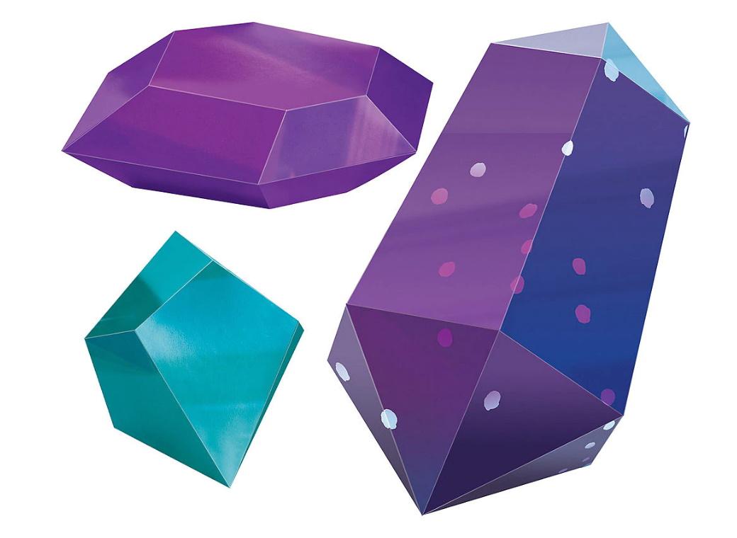 Sparkling Sapphire 3D Table Decorations