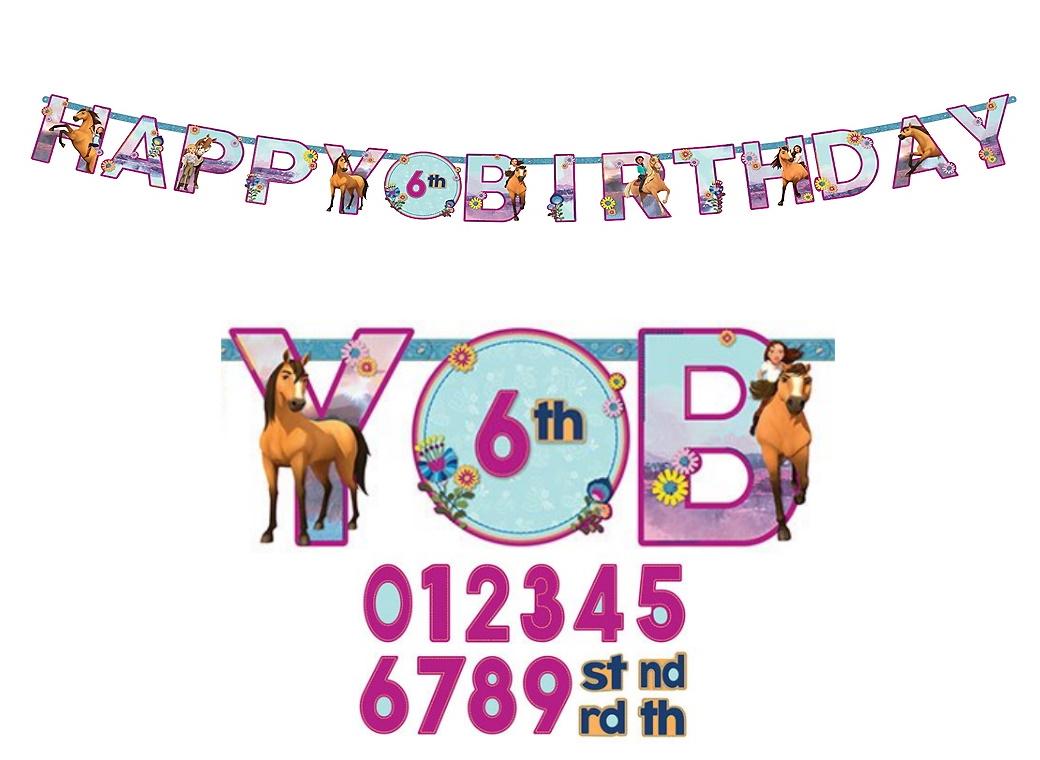 Spirit Riding Free Add An Age Banner – Sweet Pea Parties