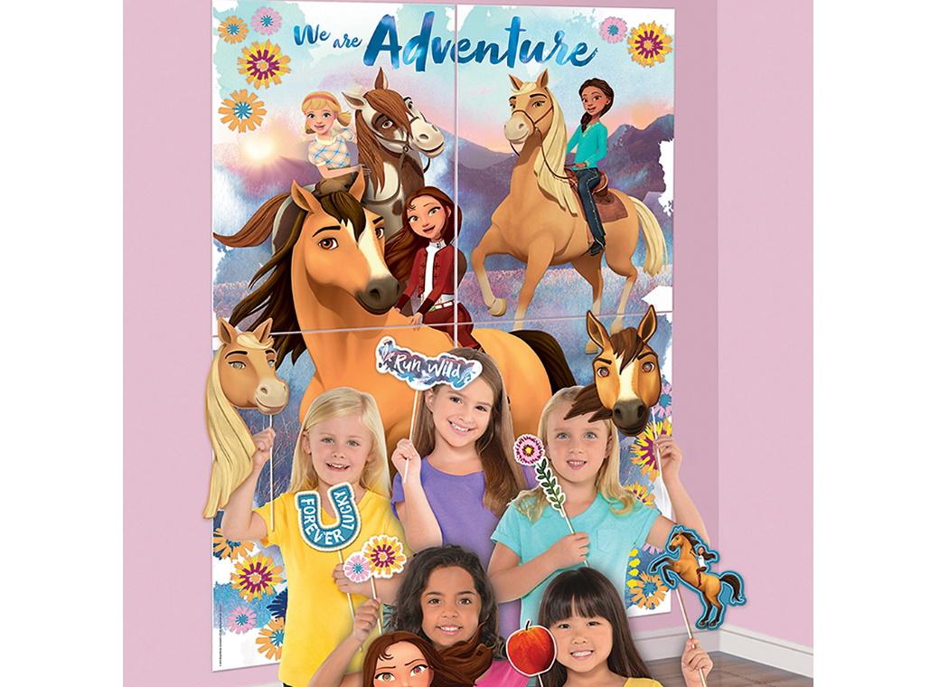 Spirit Riding Free Scene Setter & Photo Props