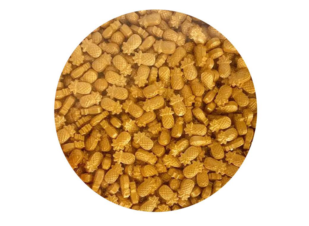 Sprinkle Shapes - Gold Pineapples **BB 12/24**