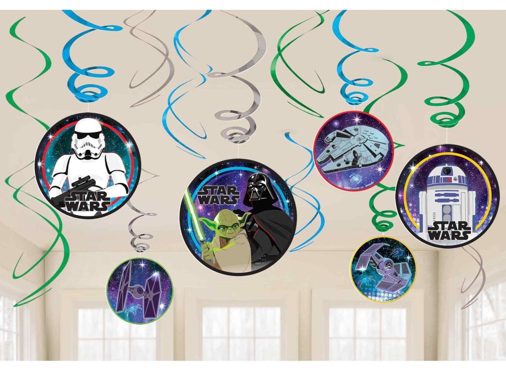 Star Wars Galaxy Hanging Swirl Decorations