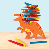 Mudpuppy - T-Rex Topple!, Wooden Balancing Game