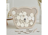Teddy Bear Wooden Baby Shower Guest Book Alternative