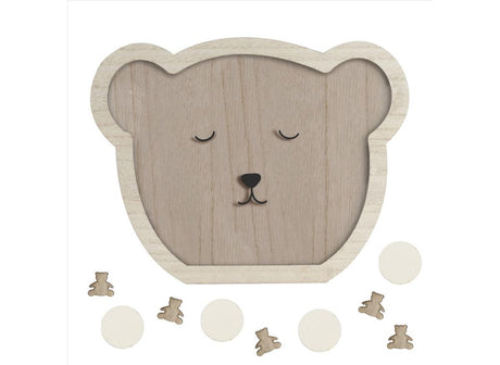 Teddy Bear Wooden Baby Shower Guest Book Alternative