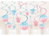The Big Reveal Hanging Swirl Decorations