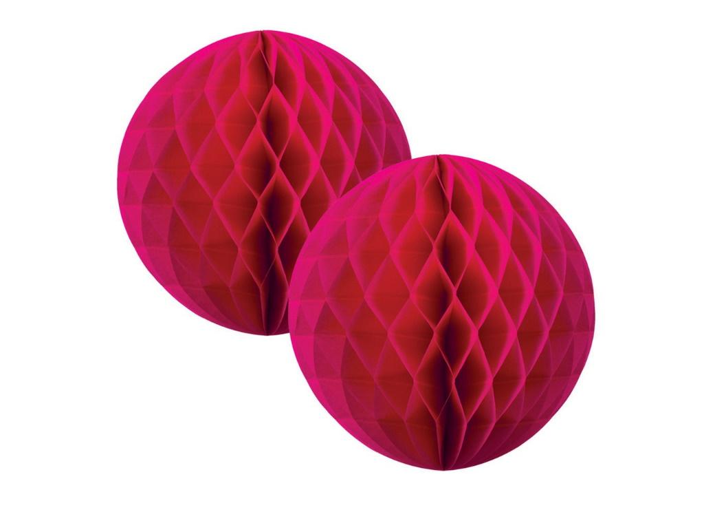 Tissue Honeycomb Balls 15cm Magenta 2pk