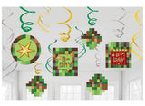 TNT Party Hanging Swirl Decorations