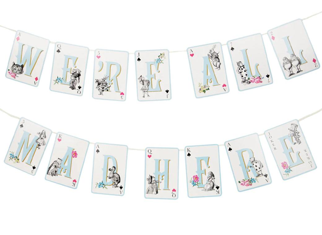 Truly Alice Most Curious Party Bunting