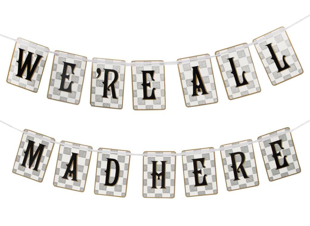 Truly Alice Most Curious Party Bunting