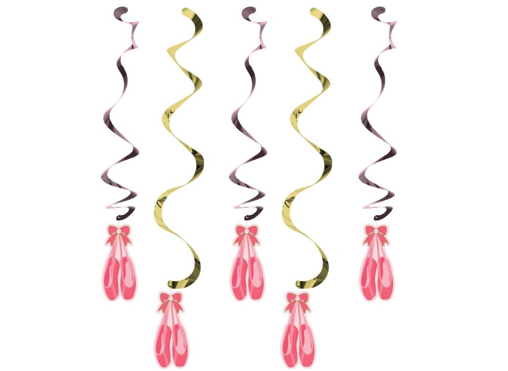 Twinkle Toes Ballerina Swirl Decorations