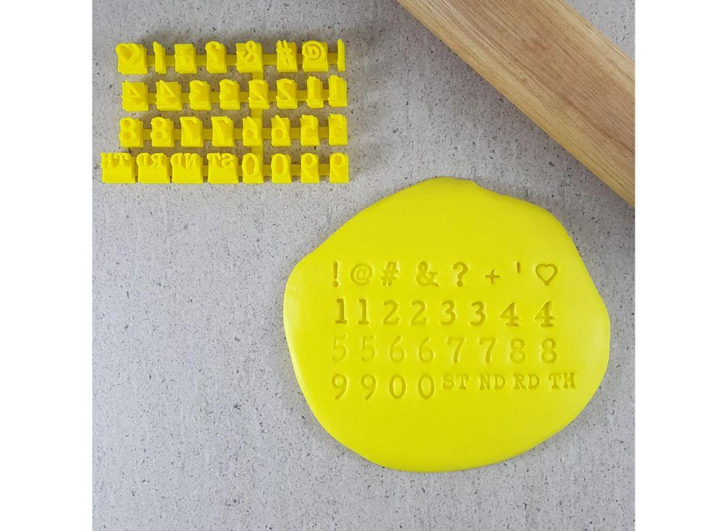 Typewriter Number Embosser Set