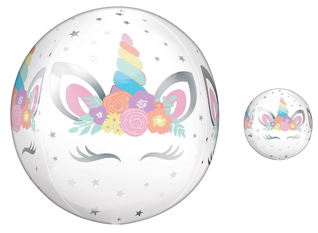 Unicorn Party Orbz Balloon