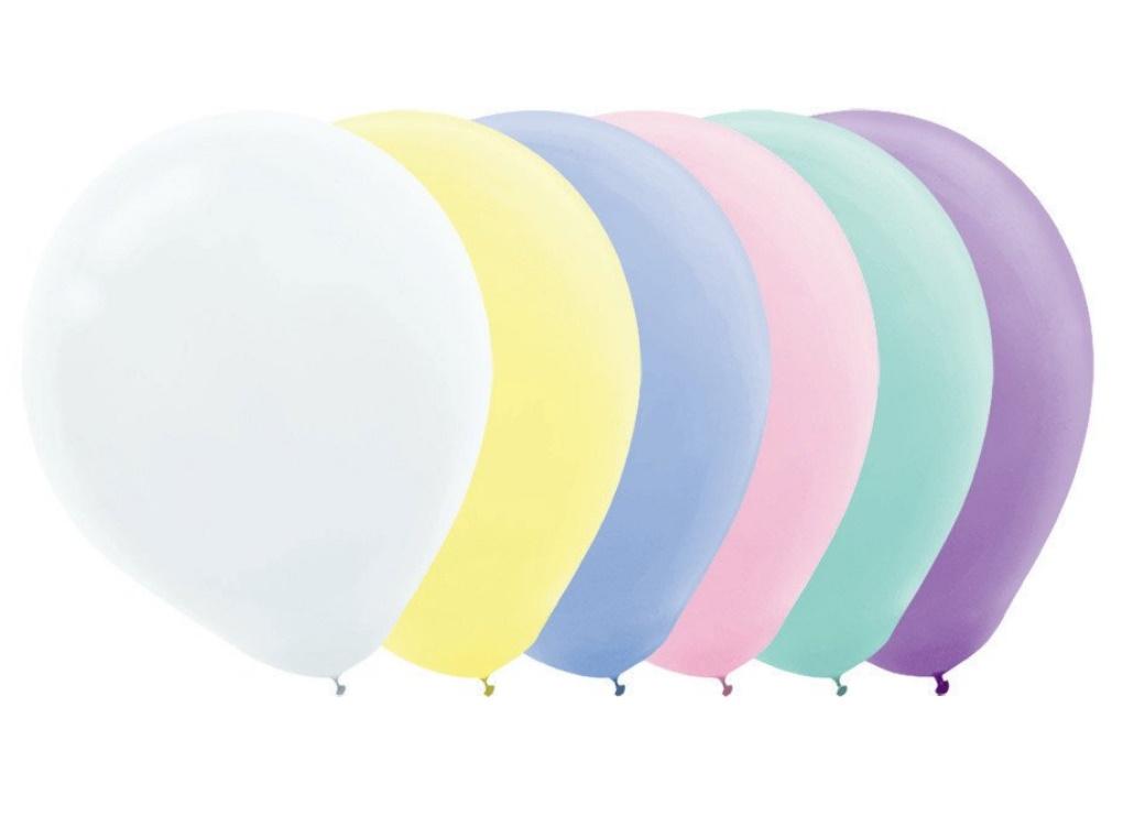 Value Balloons 15pk - Pastel Mix