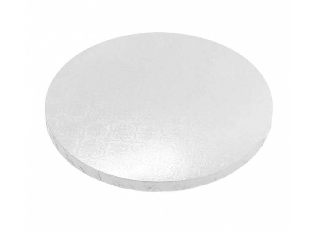 White 15mm Masonite Cake Board Round - 10"