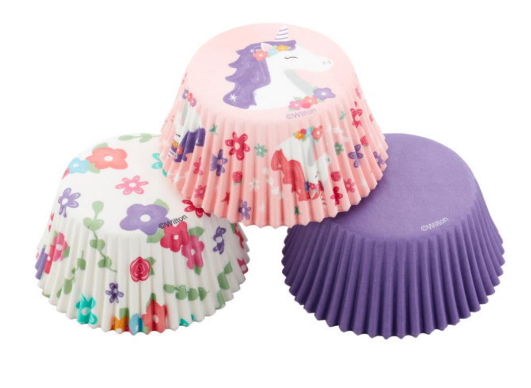 Wilton Unicorn Floral Cupcake Cases 75pk