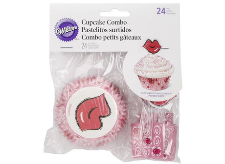 Wilton Sealed With a Kiss Cupcake Combo 24pk